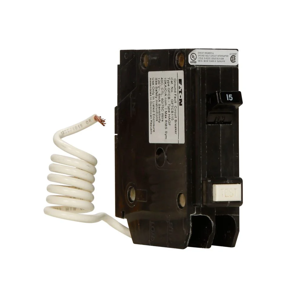 BRN115GF - Eaton - 15 Amp GFCI Circuit Breaker - Image 2