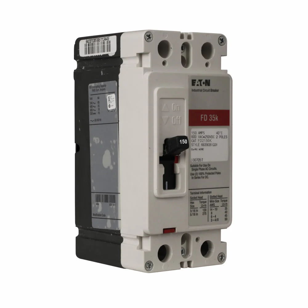 FD2150K - Eaton - 150 Amp Molded Case Circuit Breaker - Image 3