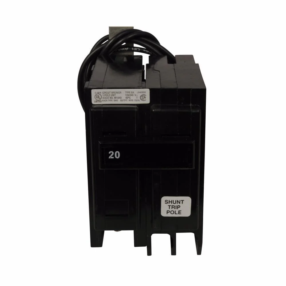 BAB1020S - Eaton - 20 Amp Shunt Trip Breaker