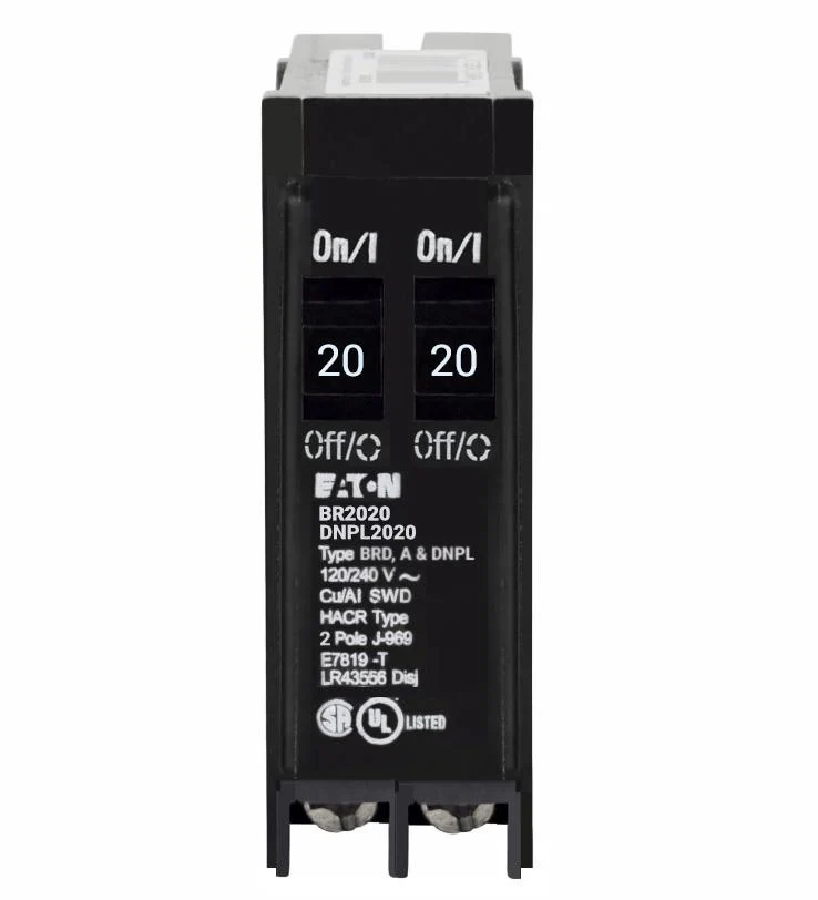 BR2020 - Eaton - 20 Amp Tandem Circuit Breaker