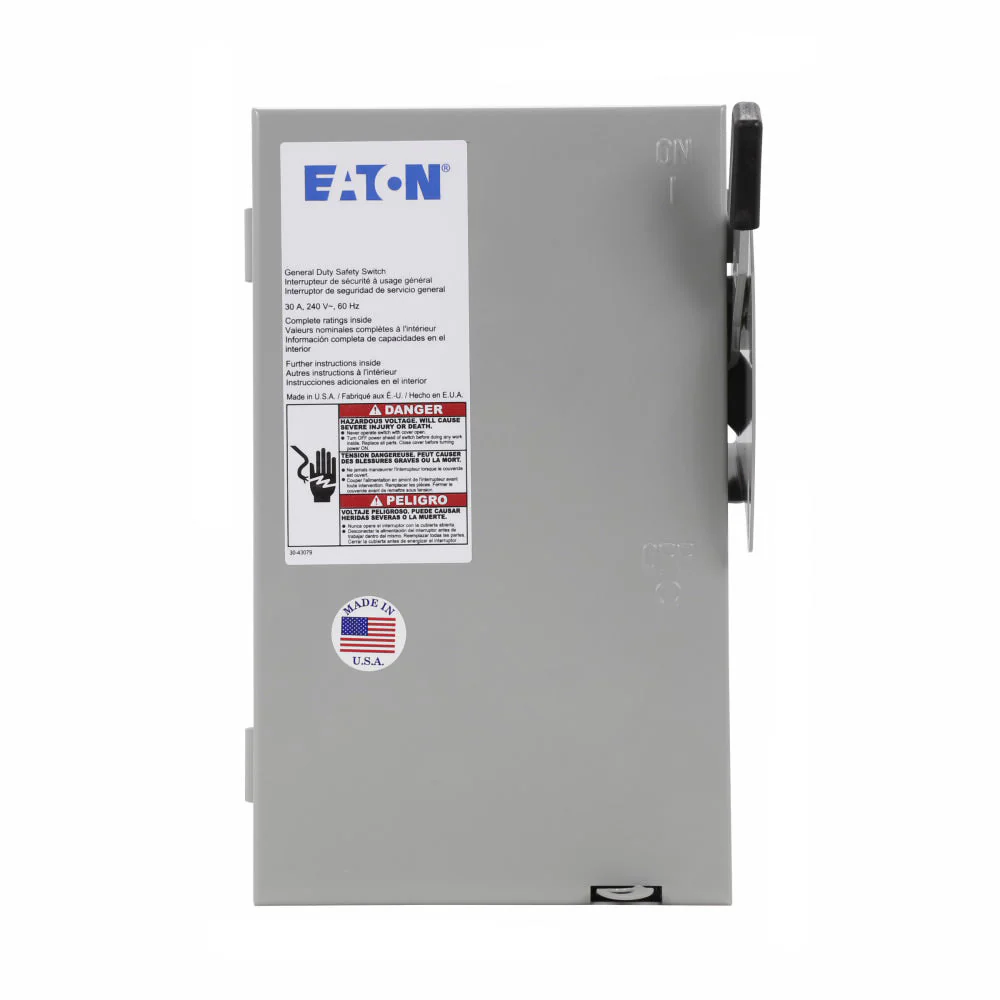 DG221UGB - Eaton - 30 Amp Disconnect and Safety Switch - Image 5