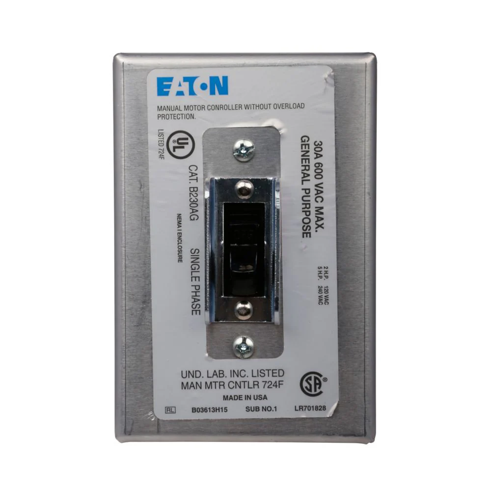 B230AG - Eaton - Contactor And Motor Starter Auxiliary