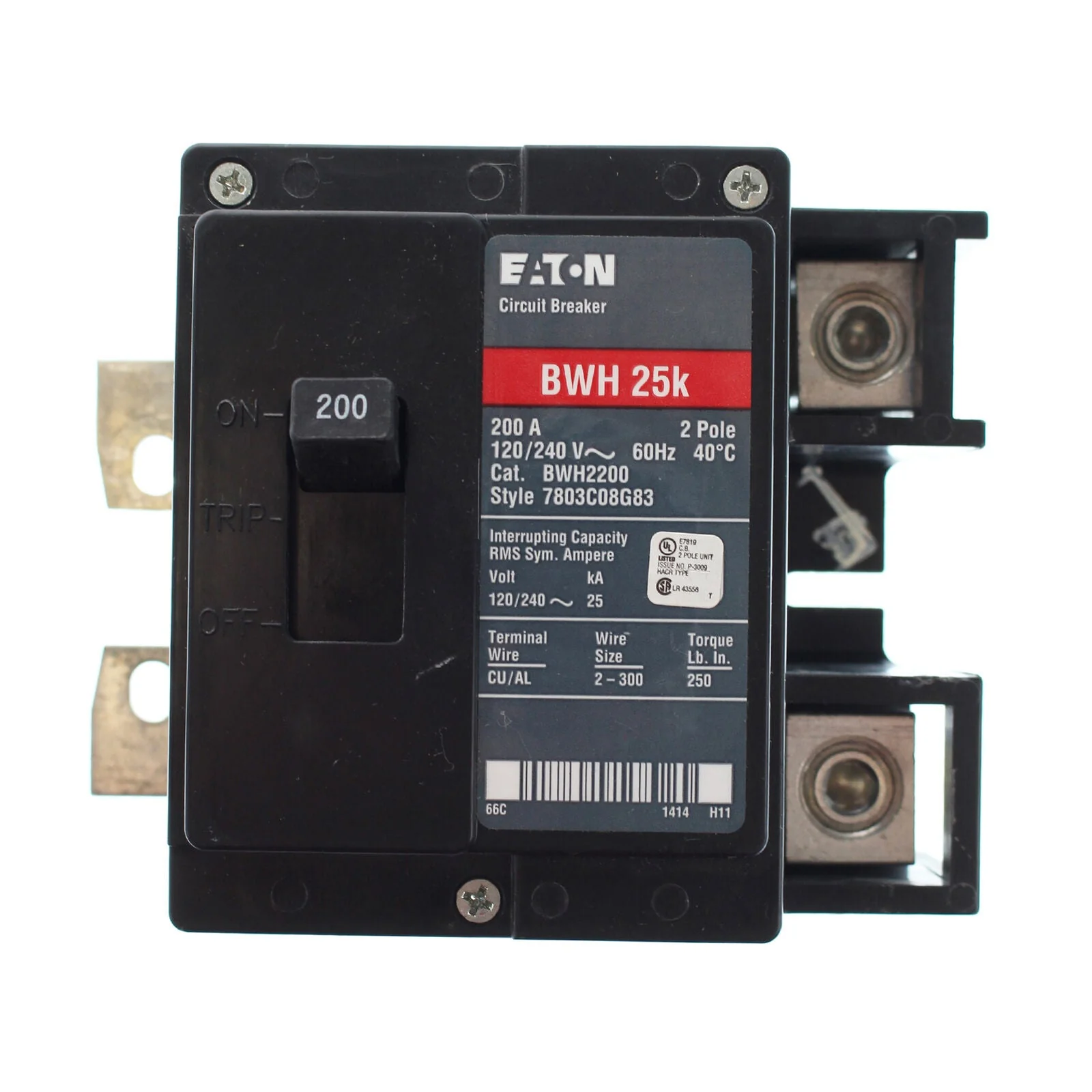 BWH2175 - Eaton - Main Circuit Breaker