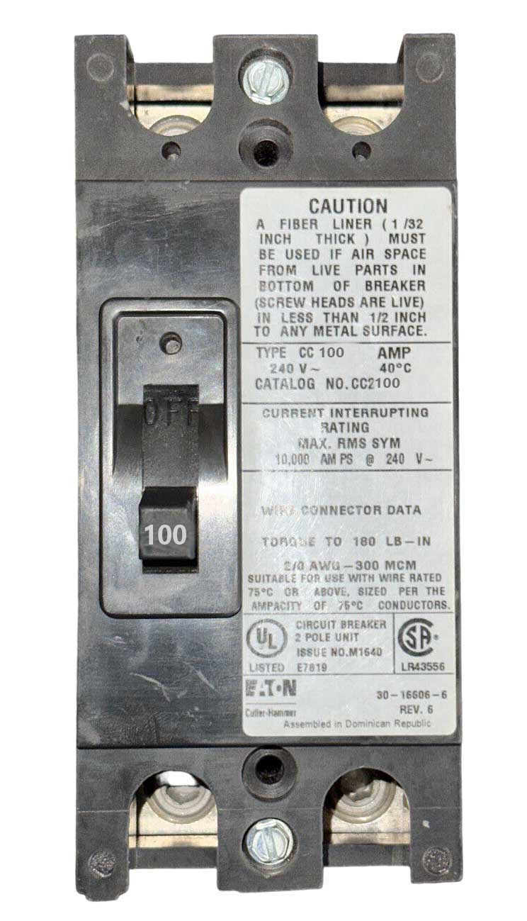 CC2100 - Eaton - Main Circuit Breaker