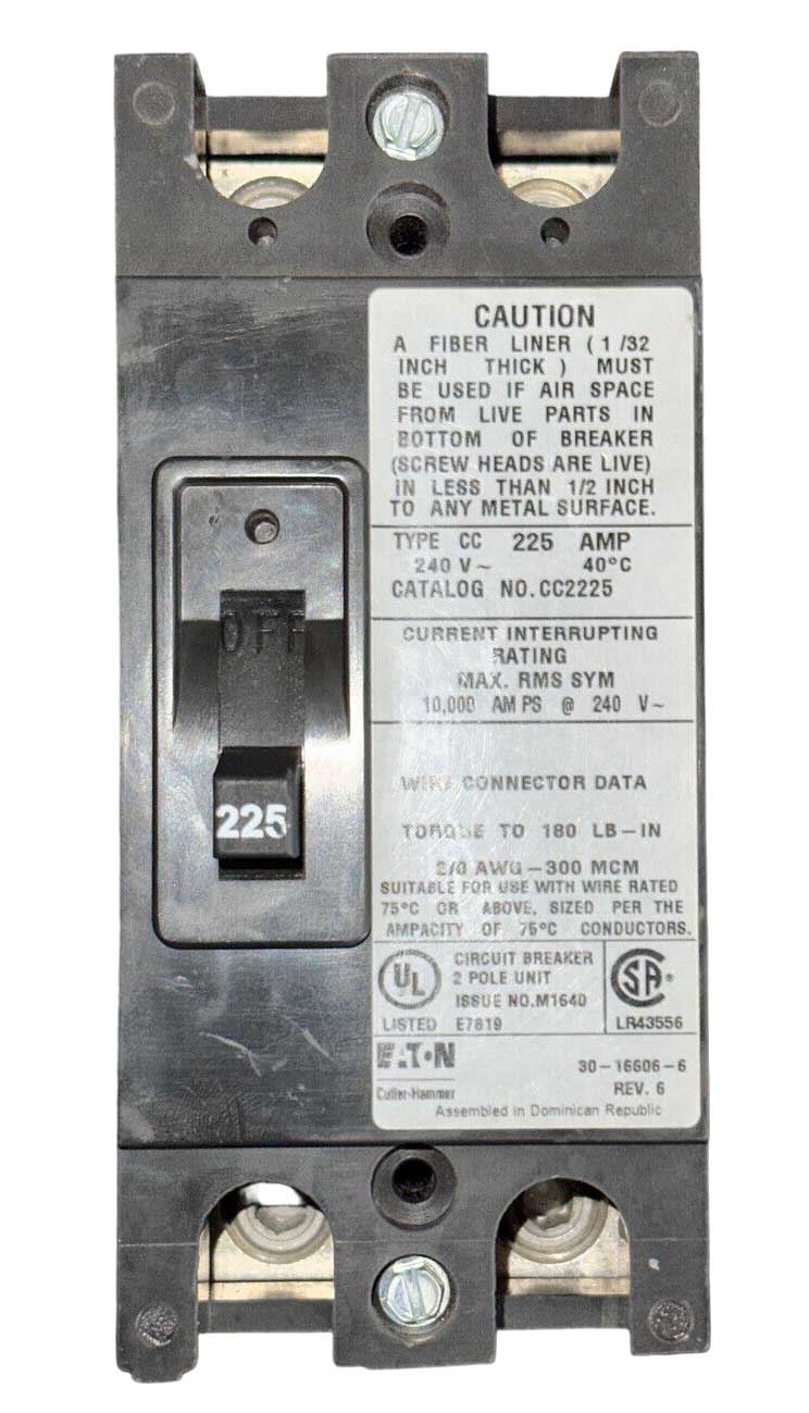 CC2225 - Eaton - Main Circuit Breaker