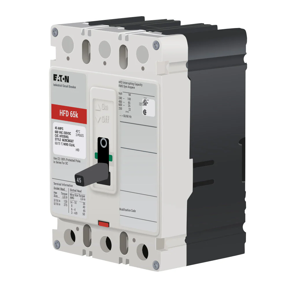 HFD3045 - Eaton - Molded Case Circuit Breaker - Image 2