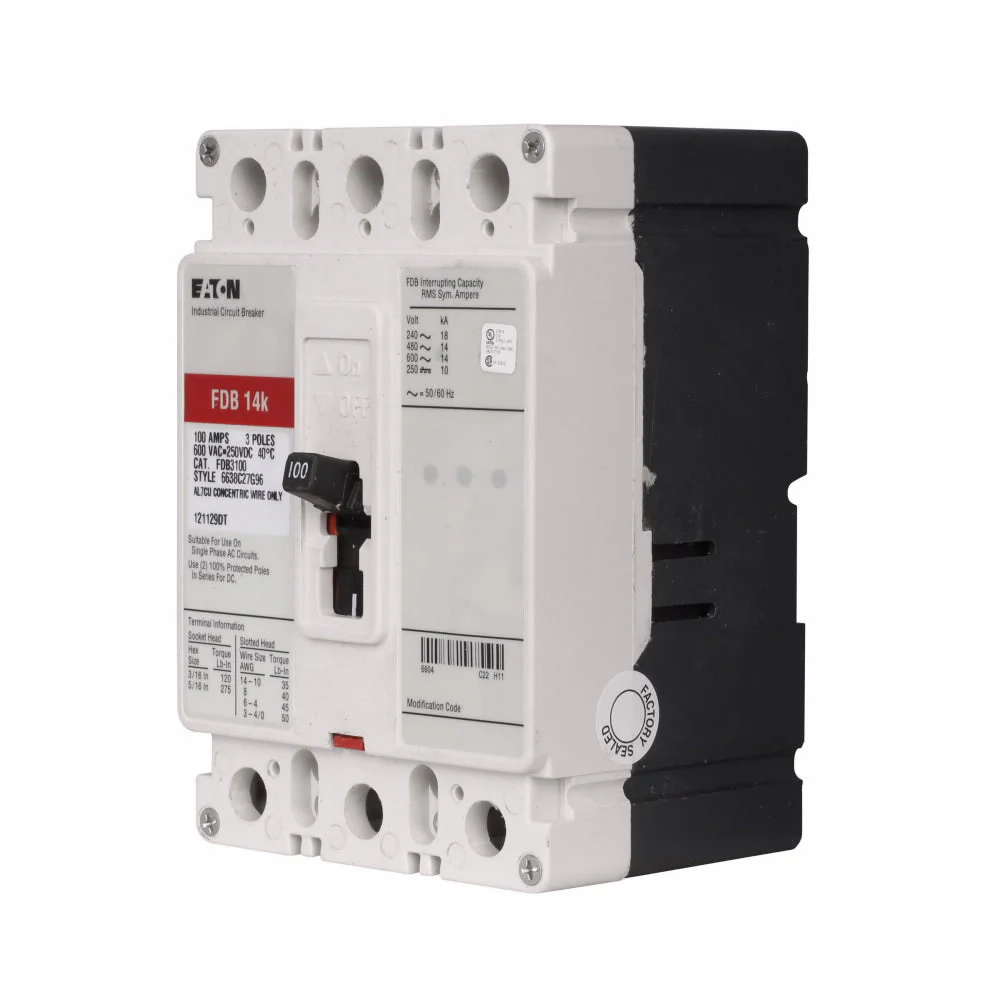 FDB3110 - Eaton - Molded Case Circuit Breaker - Image 2