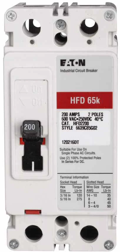 HFD2200 - Eaton - Molded Case Circuit Breaker - Image 5