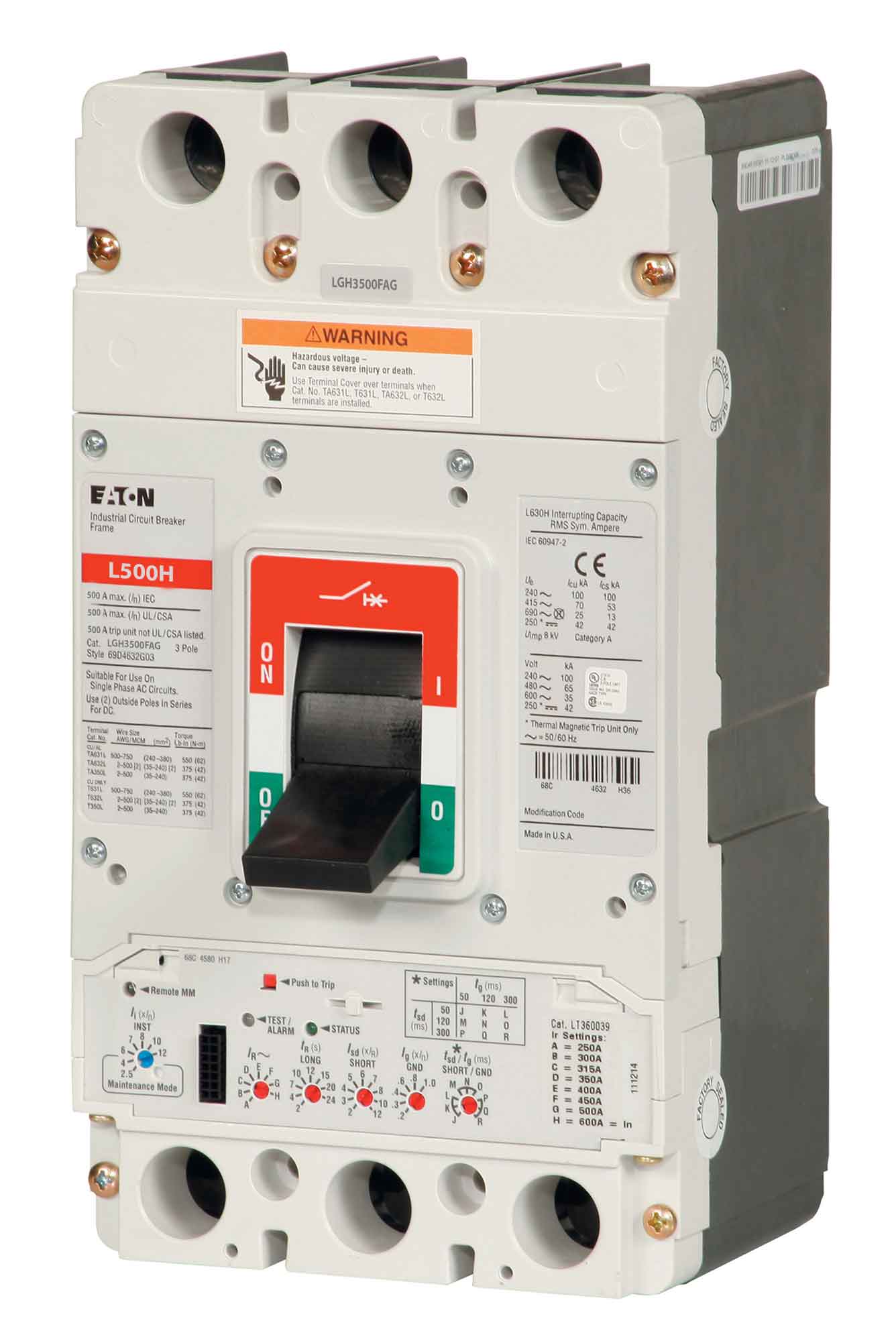 LGH3500FAG - Eaton - Molded Case Circuit Breaker - Image 2
