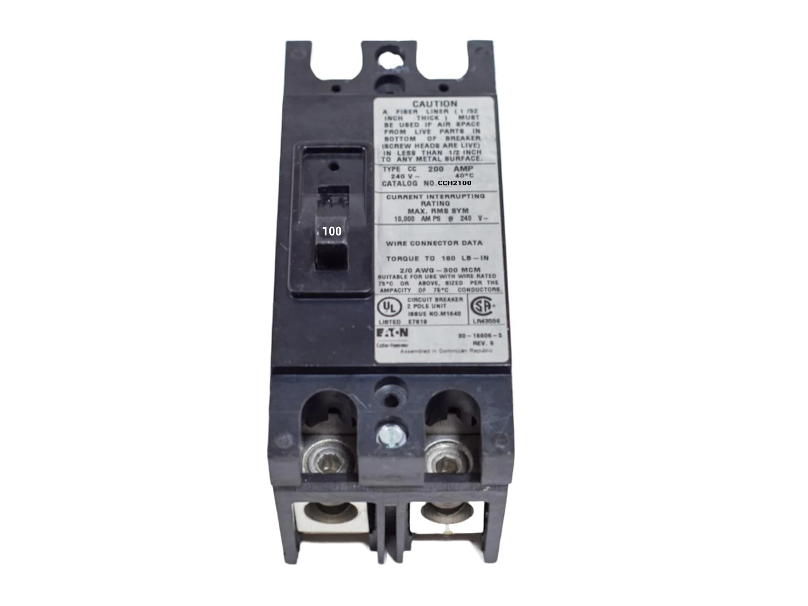 CCH2100 - Eaton - Molded Case Circuit Breakers