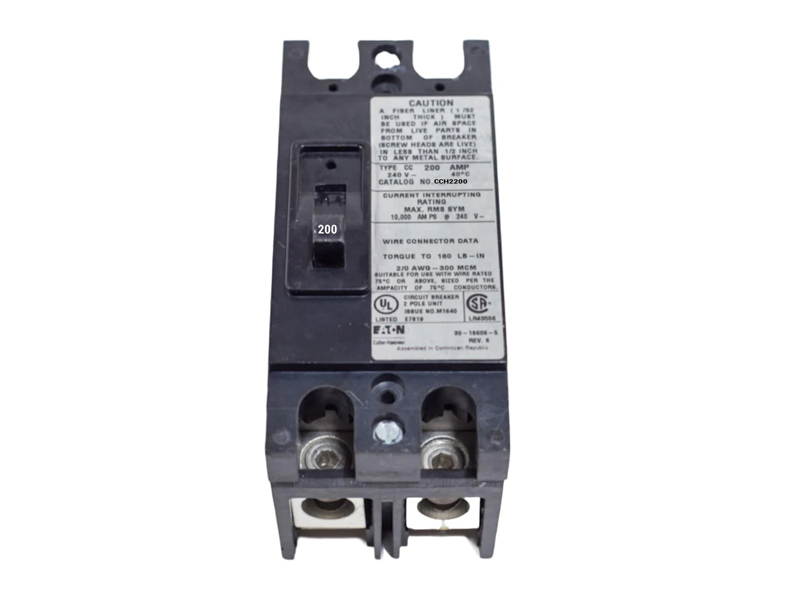 CCH2200 - Eaton - Molded Case Circuit Breakers