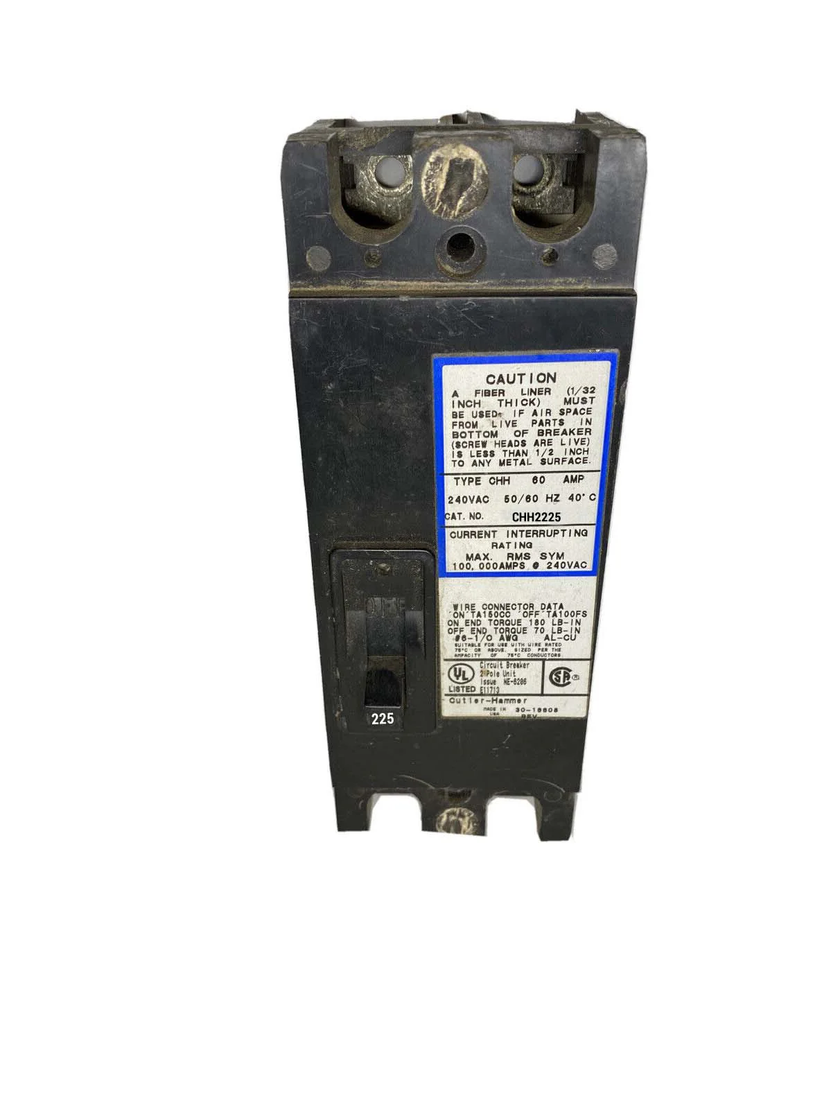 CHH2225 - Eaton - Molded Case Circuit Breakers