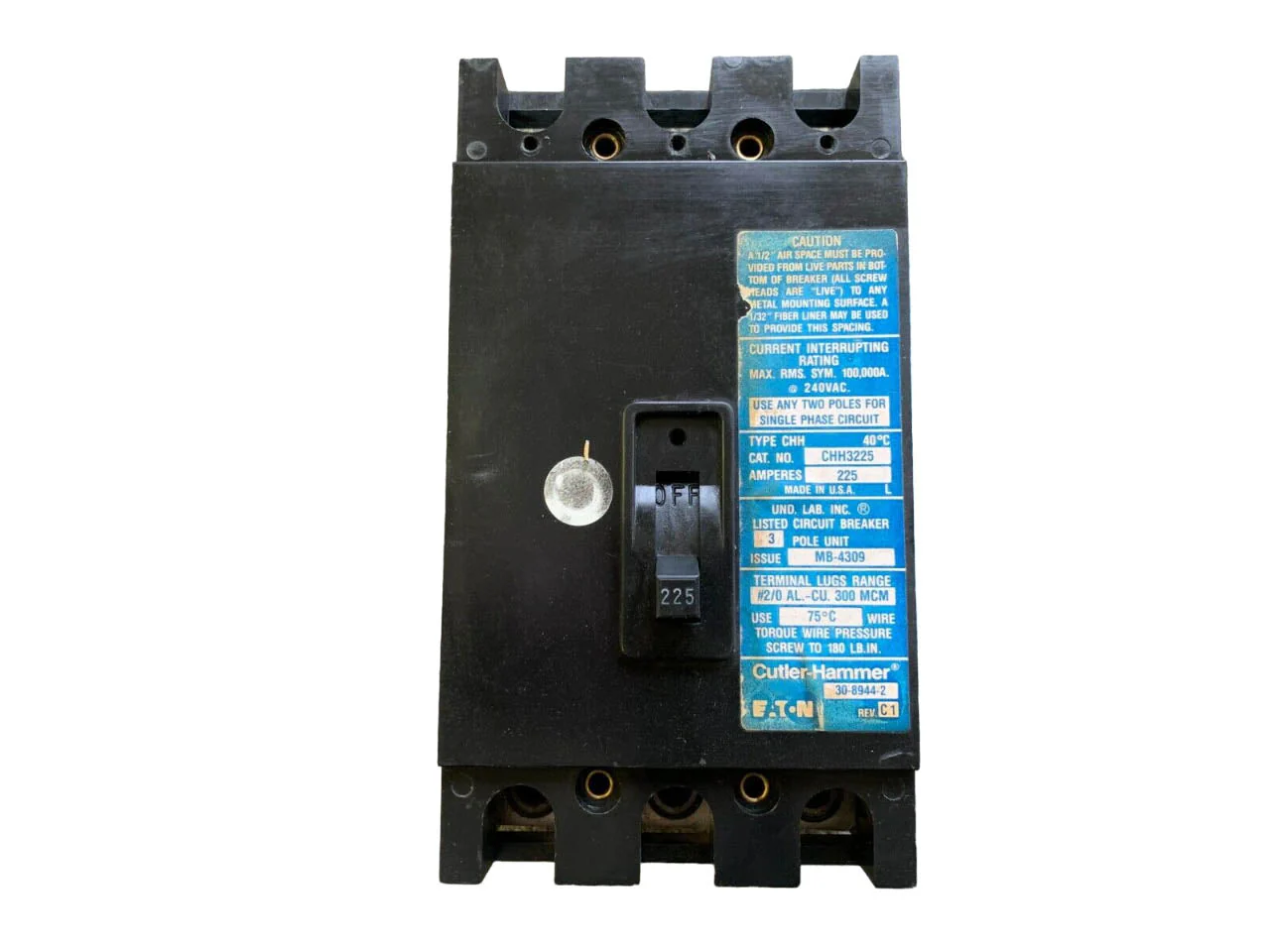 CHH3225 - Eaton - Molded Case Circuit Breakers