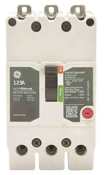 TEYH3125B - GE - 125 Amp Molded Case Circuit Breaker - Image 5