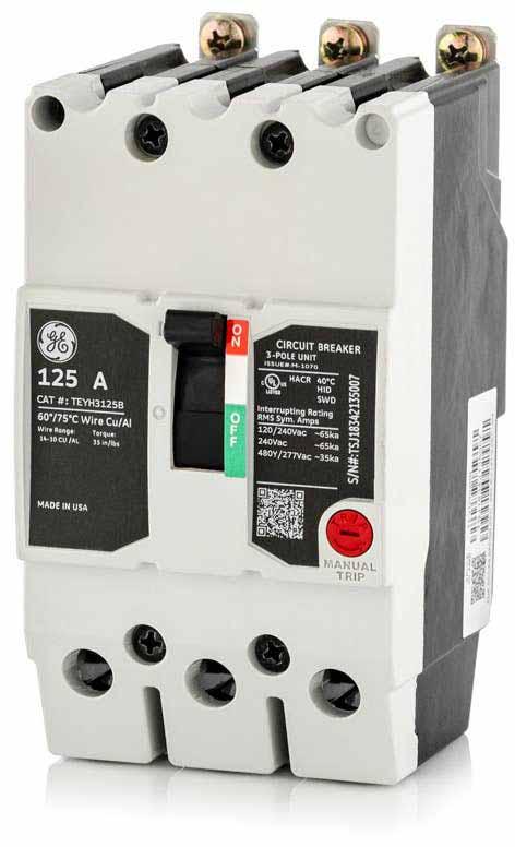 TEYH3125B - GE - 125 Amp Molded Case Circuit Breaker - Image 6