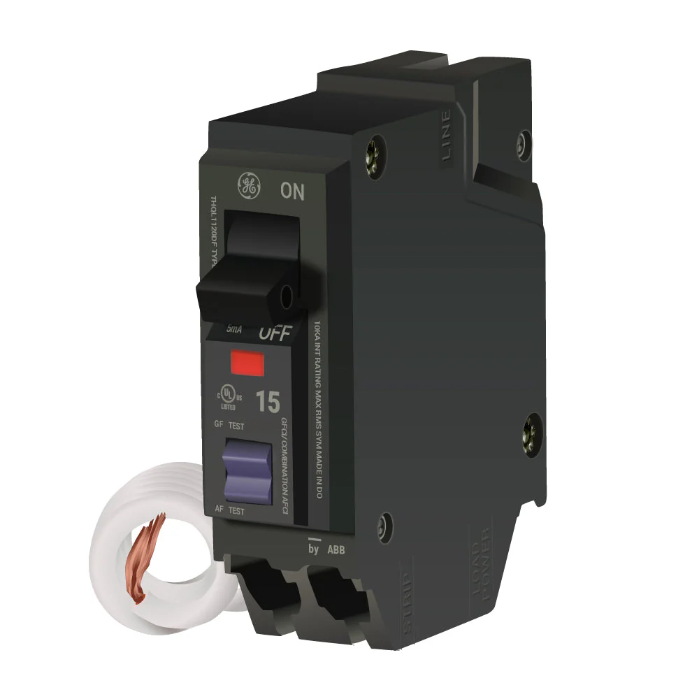 THQL1115DF - GE - 15 Amp Dual Function Circuit Breaker - Image 2