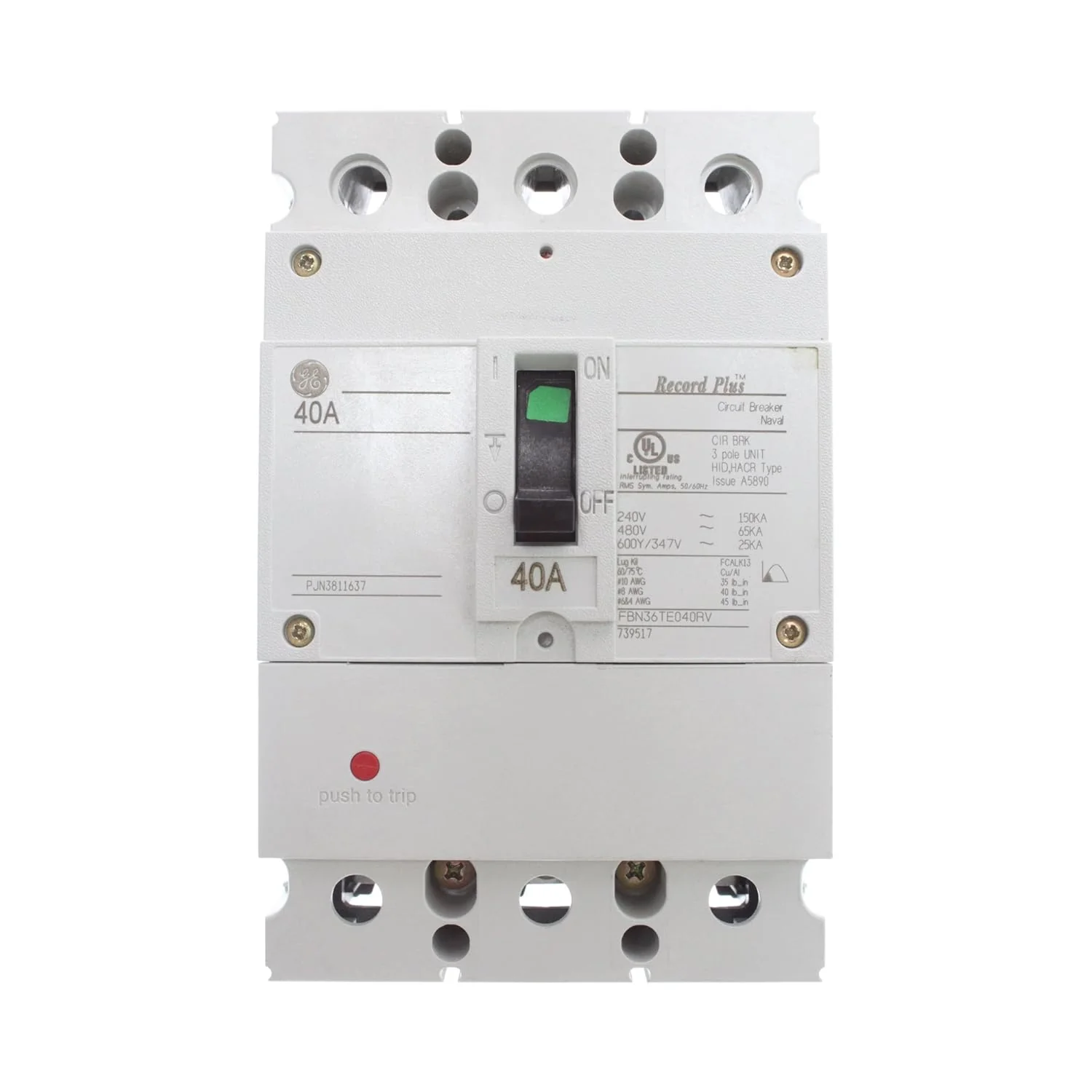 FBN36TE040RV - GE - Molded Case Circuit Breaker - Image 5