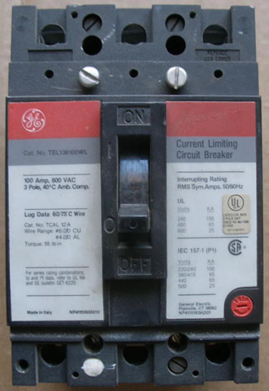 TEL136100WL - General Electric - Molded Case Circuit Breakers