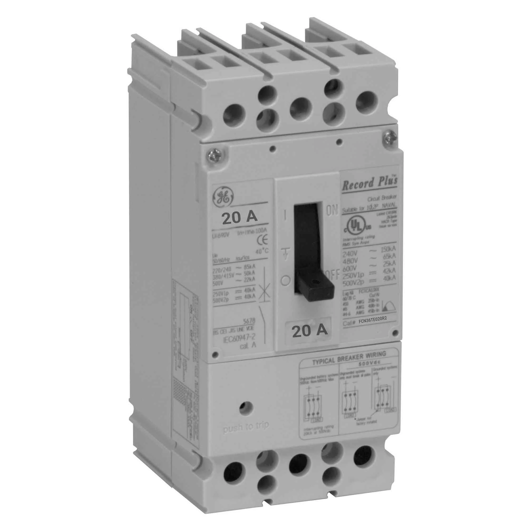 FCN36TE020R2 - General Electrics - Molded Case Circuit Breakers