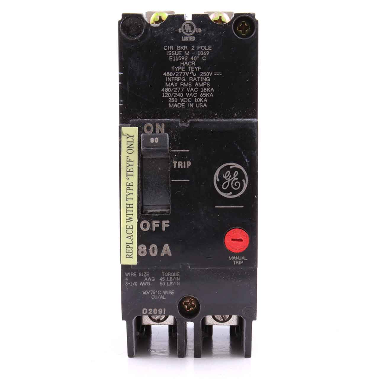 TEYF280 - General Electrics - Molded Case Circuit Breakers