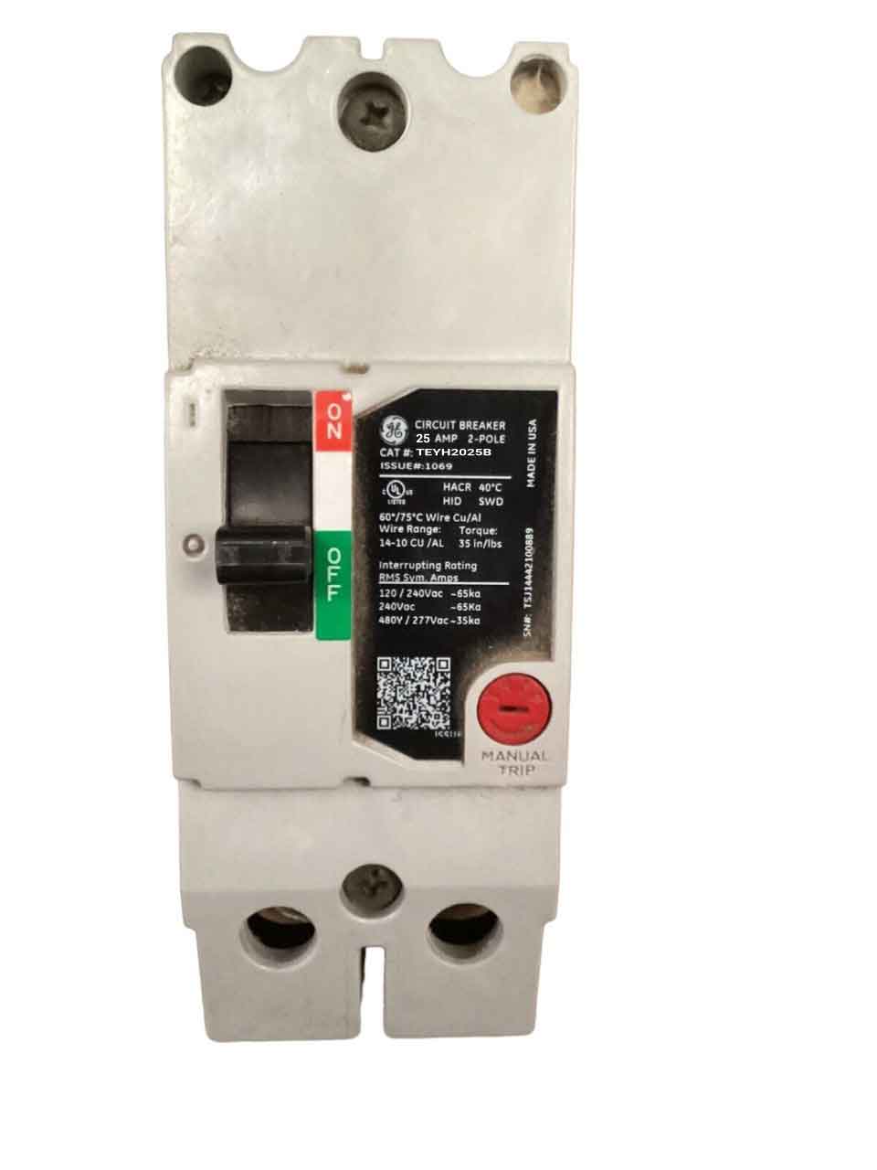 TEYH2025B - General Electrics - Molded Case Circuit Breakers