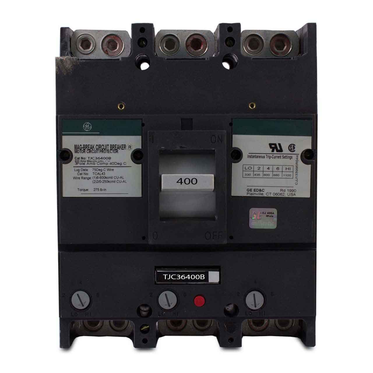 TJC36400B - General Electrics - Molded Case Circuit Breakers