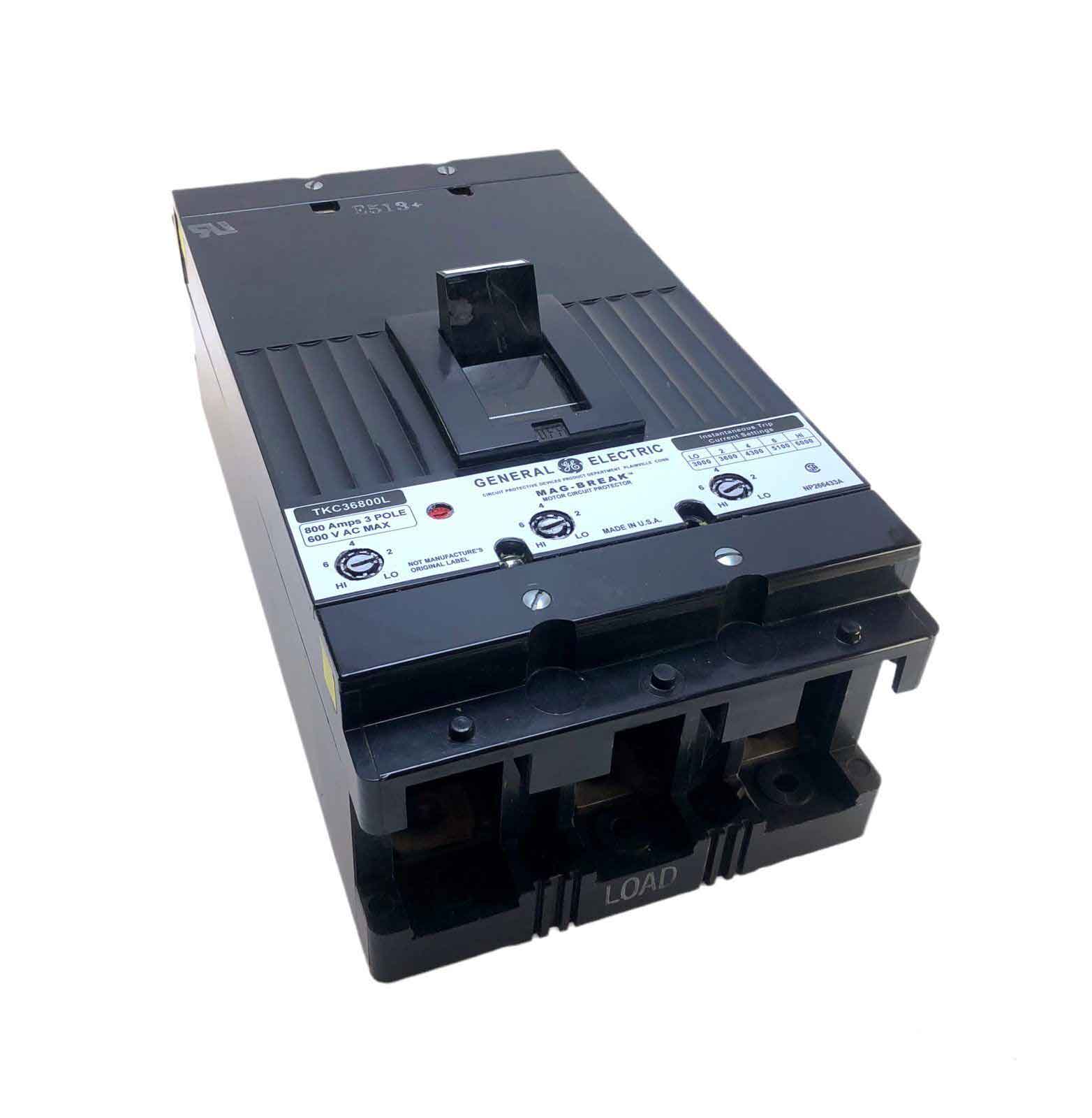 TKC36800L - General Electrics - Molded Case Circuit Breakers
