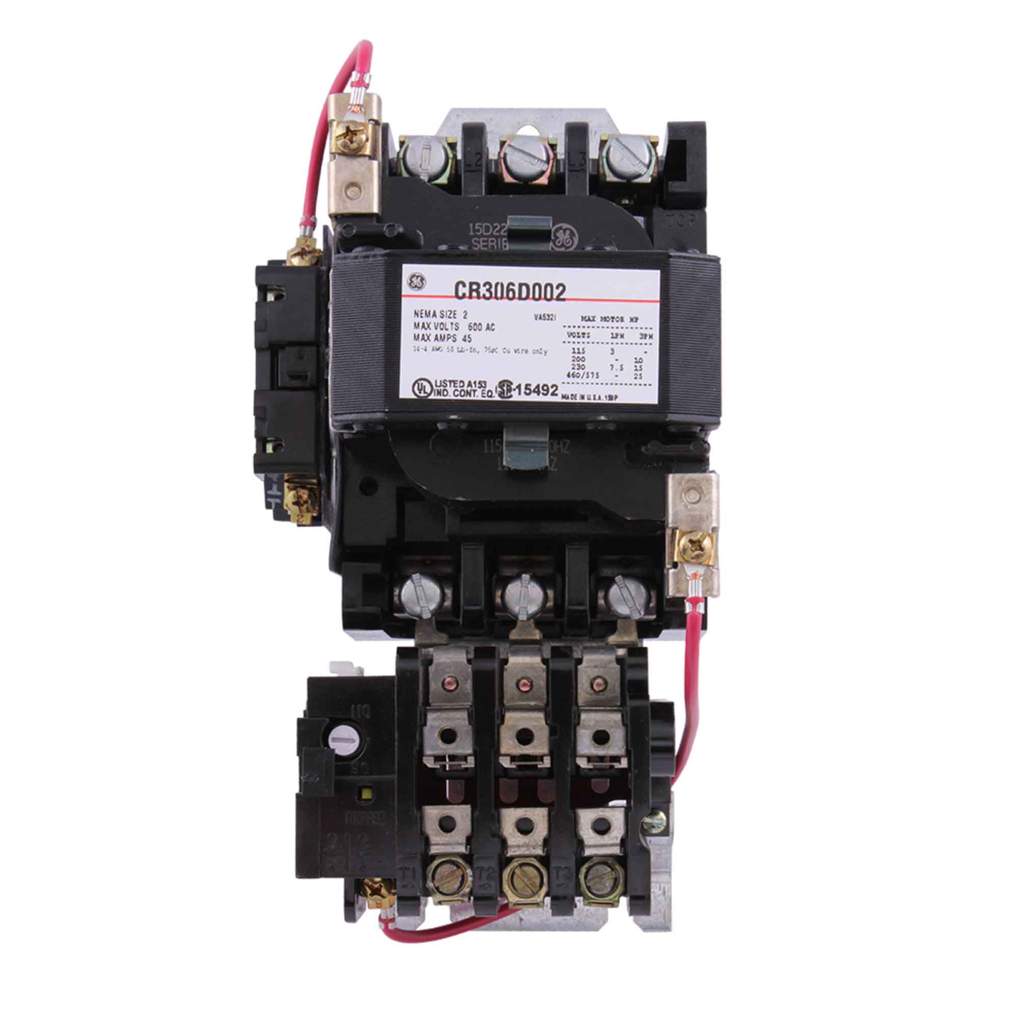 CR306D002 - General Electrics - Motor Starter