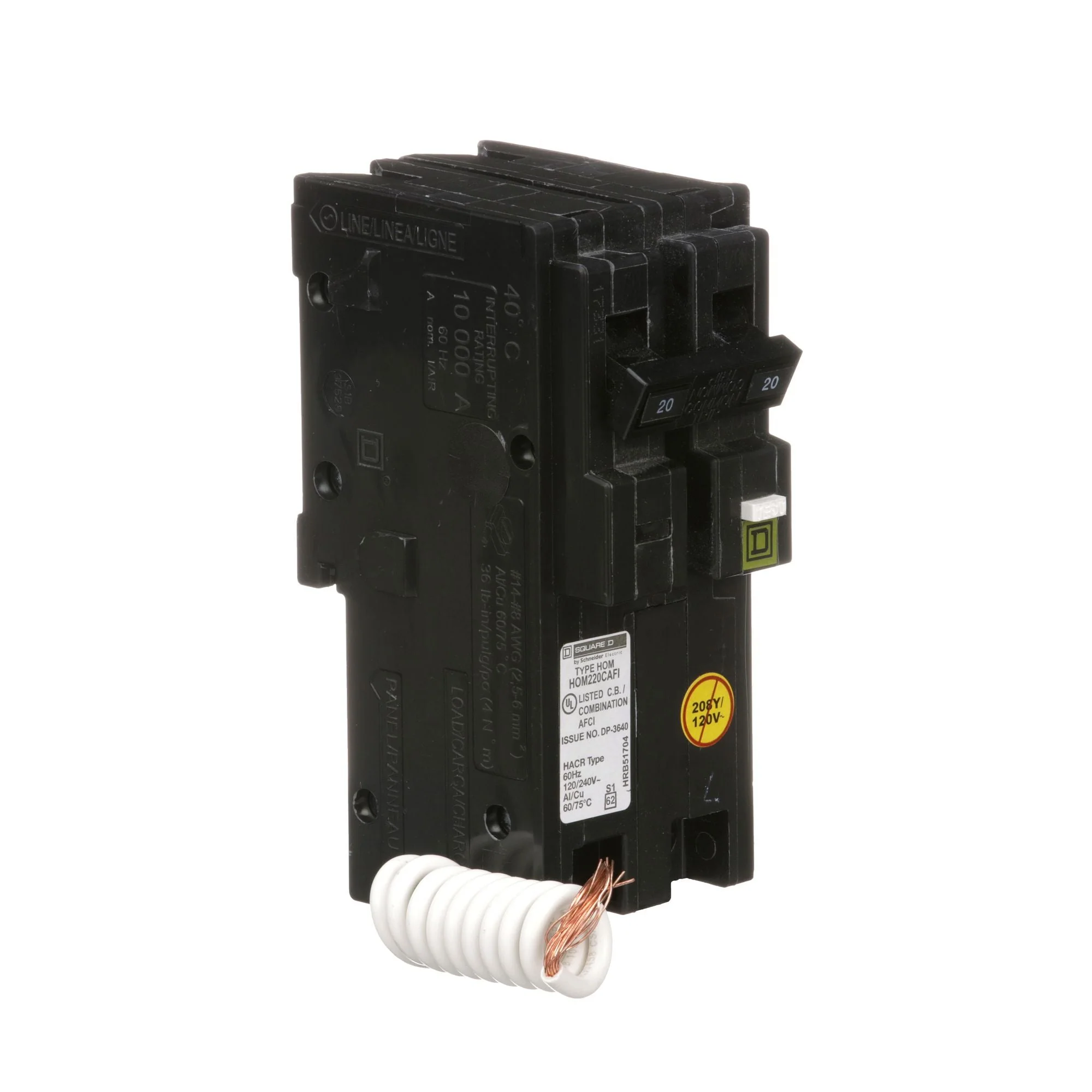 HOM220CAFICP - HomeLine 20 Amp Arc Fault Circuit Breaker - Image 2