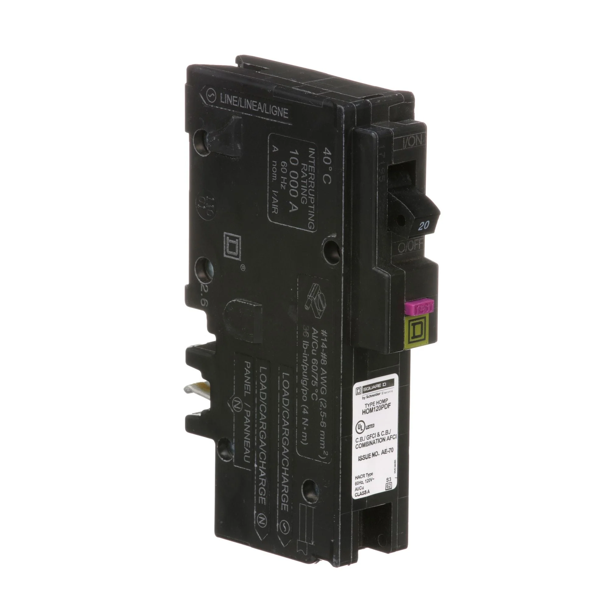 HOM120PDF - HomeLine 20 Amp Dual Function Circuit Breaker - Image 2