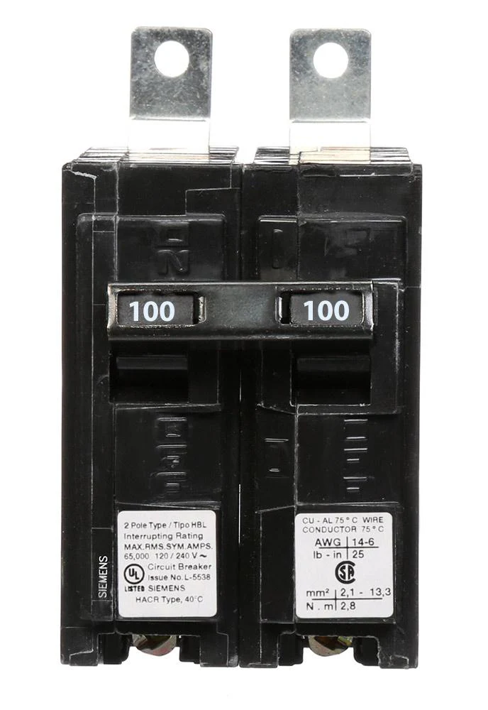 B2100HH - Siemens - 100 Amp 22kA Circuit Breaker