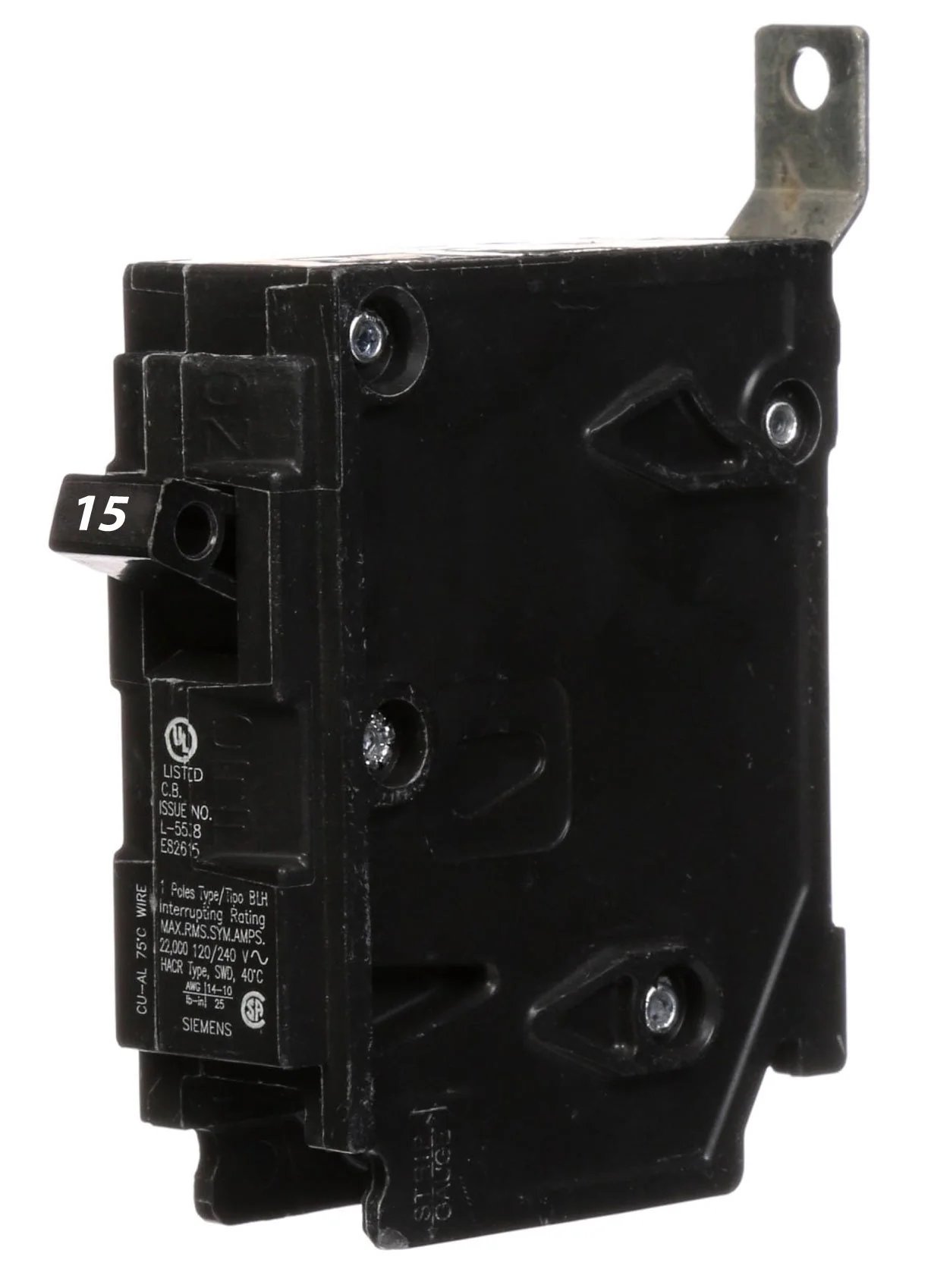 B115H - Siemens - 15 Amp 22kA Circuit Breaker - Image 2