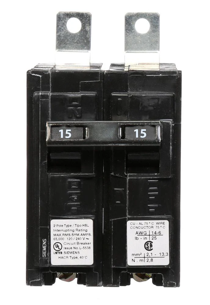 B215HH - Siemens - 15 Amp 22kA Circuit Breaker