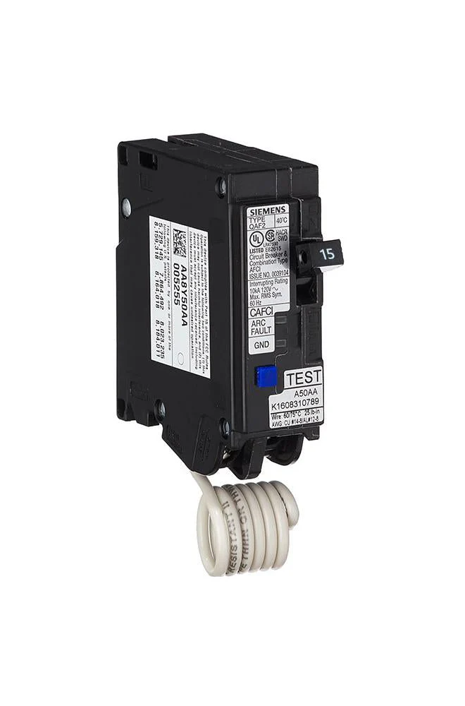 QA115AFC - Siemens - 15 Amp Arc Fault (AFCI) Breaker