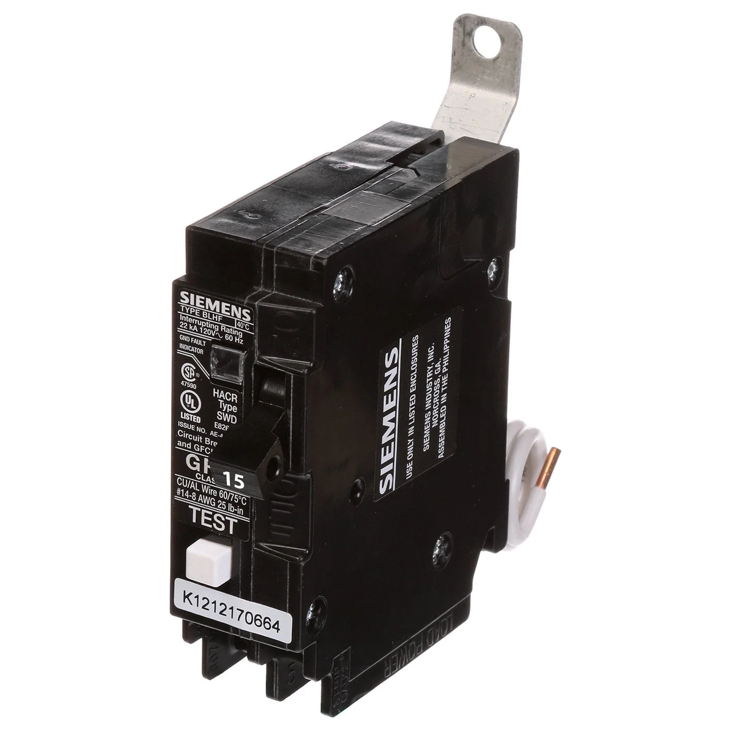 BF115A - Siemens - 15 Amp GFCI Circuit Breaker - Image 2