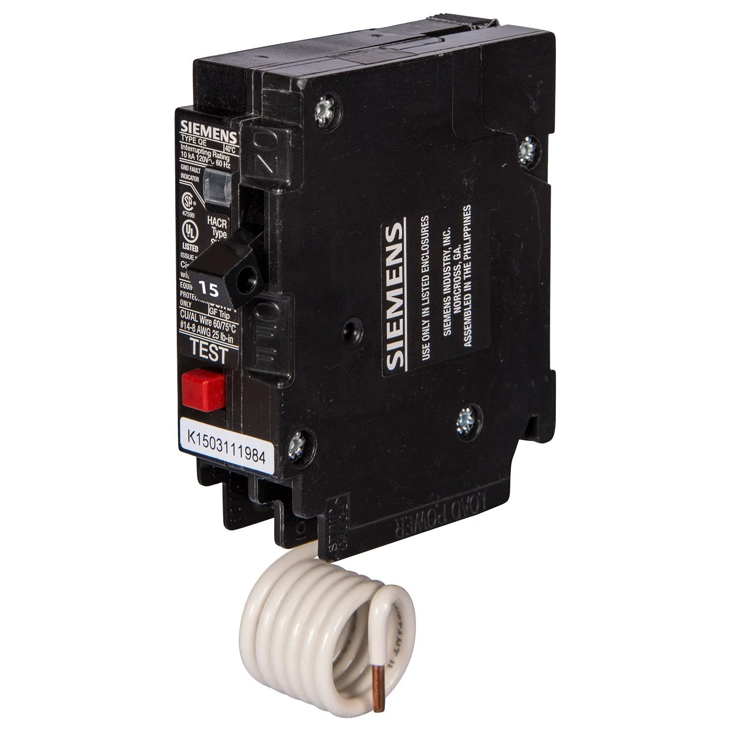 QE115 - Siemens - 15 Amp GFEP Circuit Breaker - Image 2