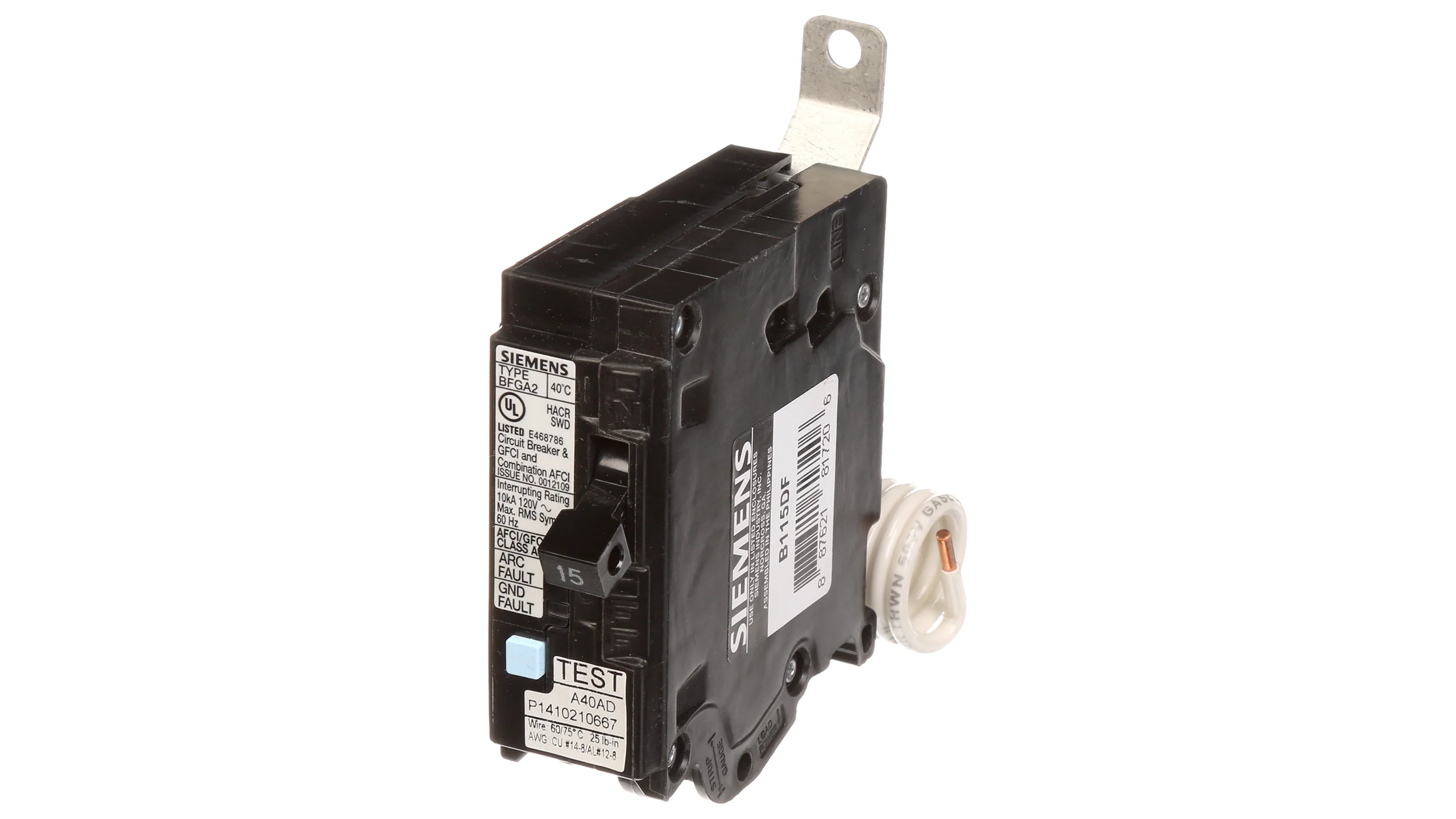 B115DF - Siemens - 15 Amp Molded Case Circuit Breaker