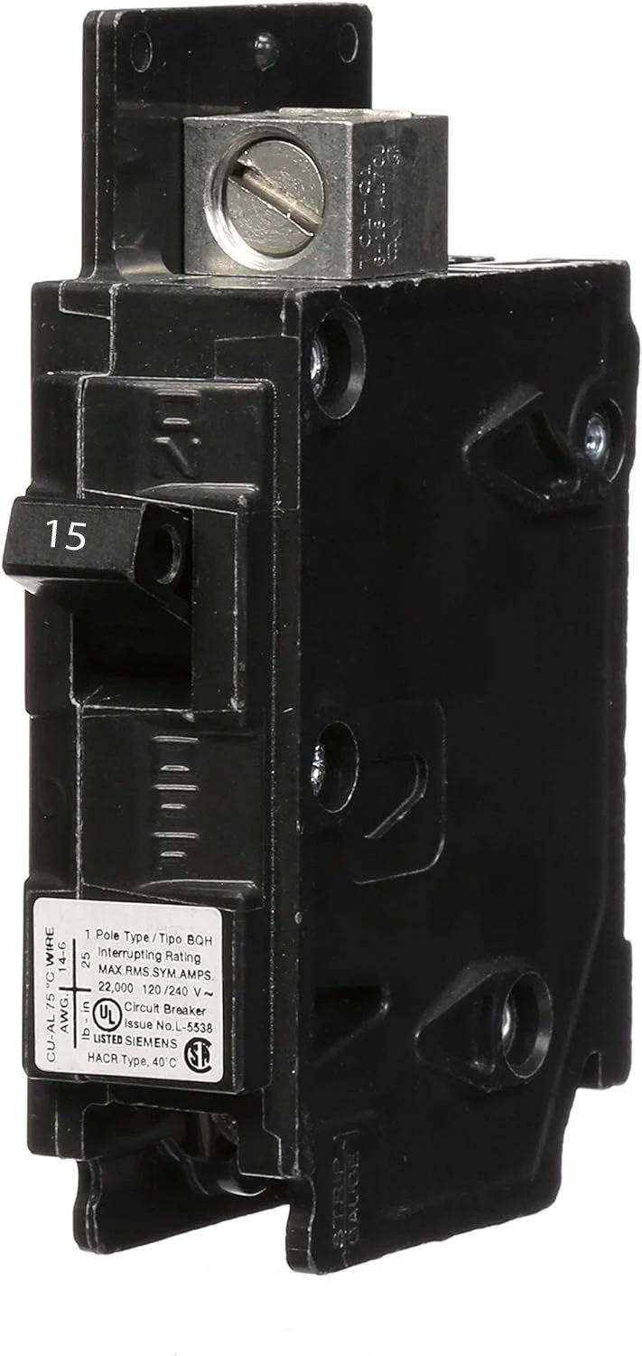 BQ1B015H - Siemens - 15 Amp Molded Case Circuit Breaker - Image 2