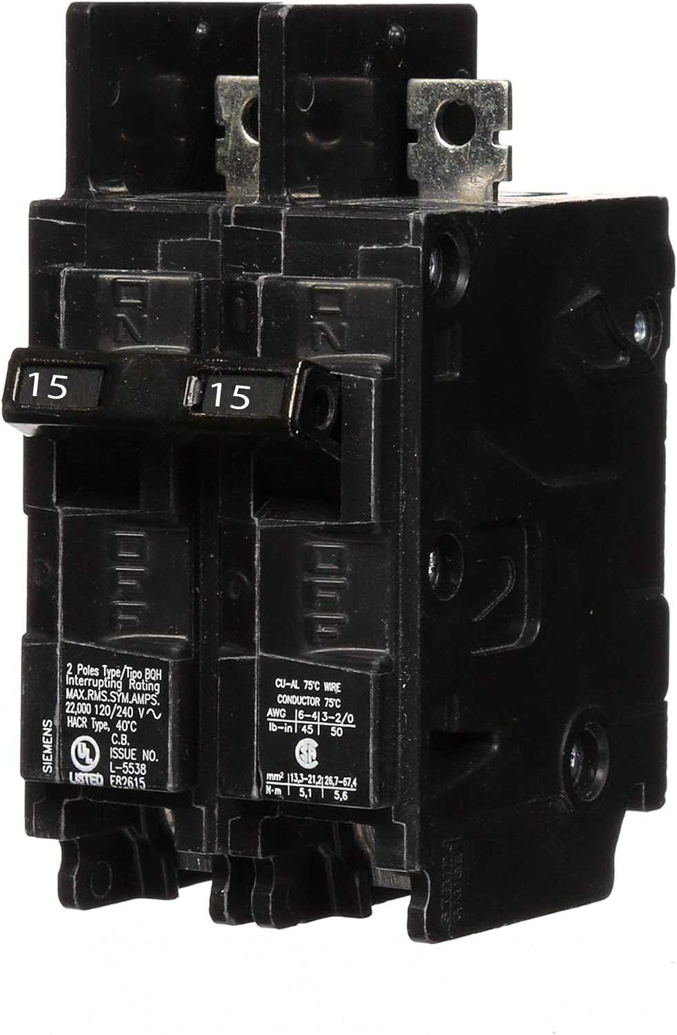 BQ2B015H - Siemens - 15 Amp Molded Case Circuit Breaker - Image 2