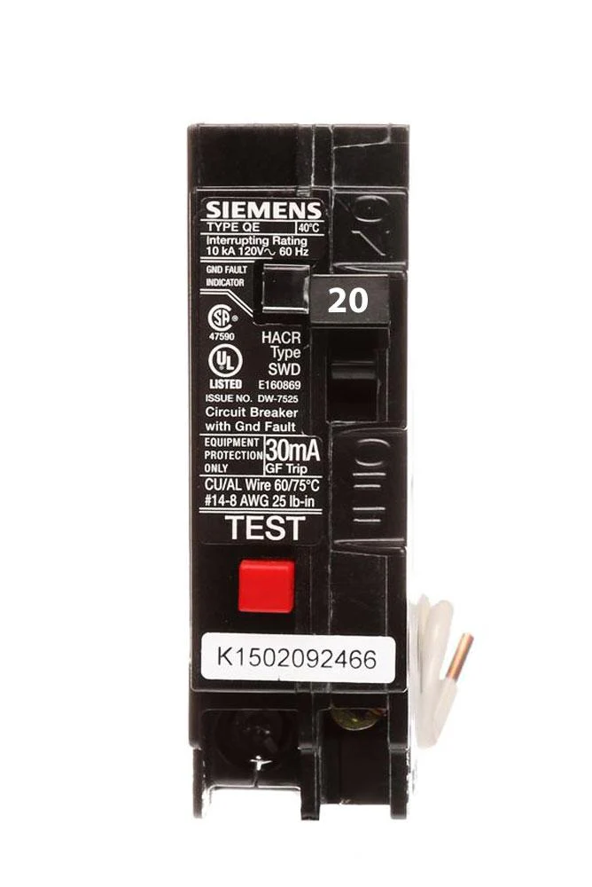 QE120 - Siemens - 20 Amp GFEP Circuit Breaker