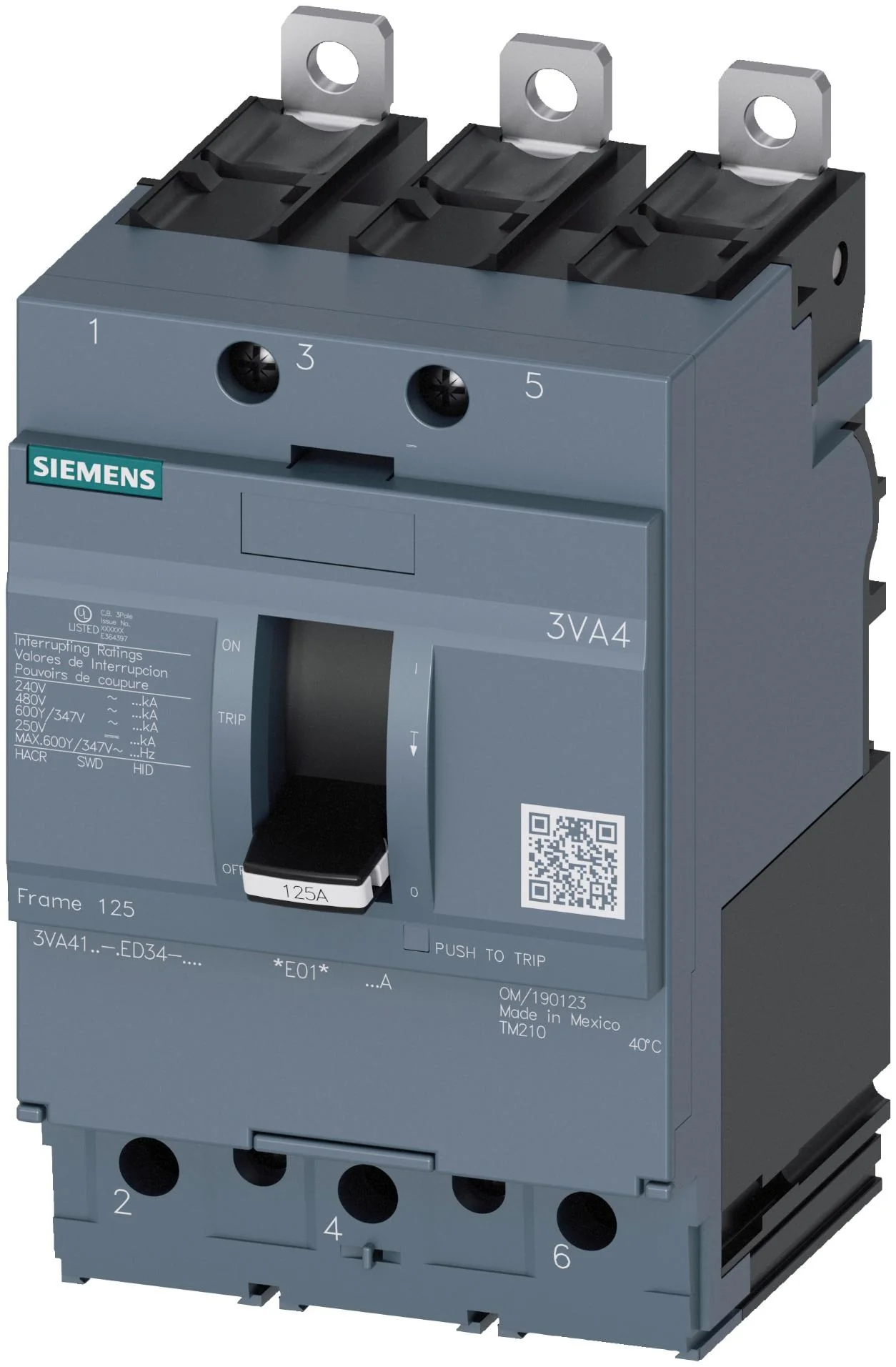 3VA4120-6ED34-0AA0 - Siemens - Molded Case Circuit Breaker - Image 5