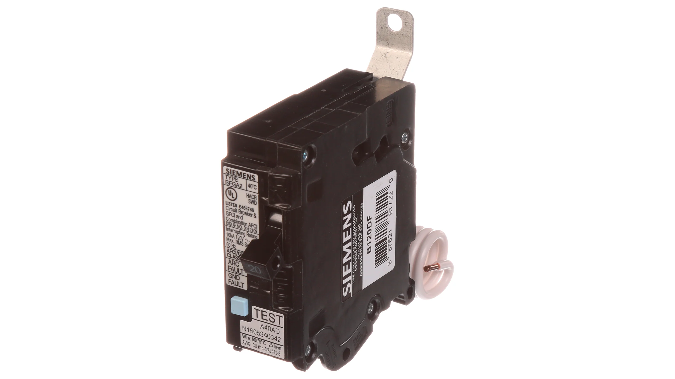 B120DF - Siemens - 20 Amp Molded Case Circuit Breaker