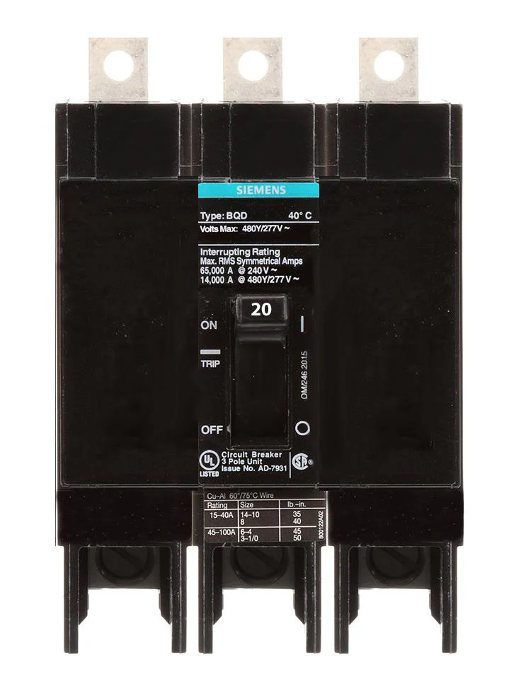 BQD320 - Siemens - 20 Amp Molded Case Circuit Breaker