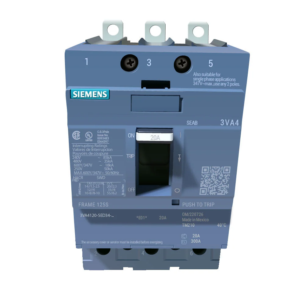 3VA4120-5ED34-0AA0 - Siemens - Molded Case Circuit Breakers