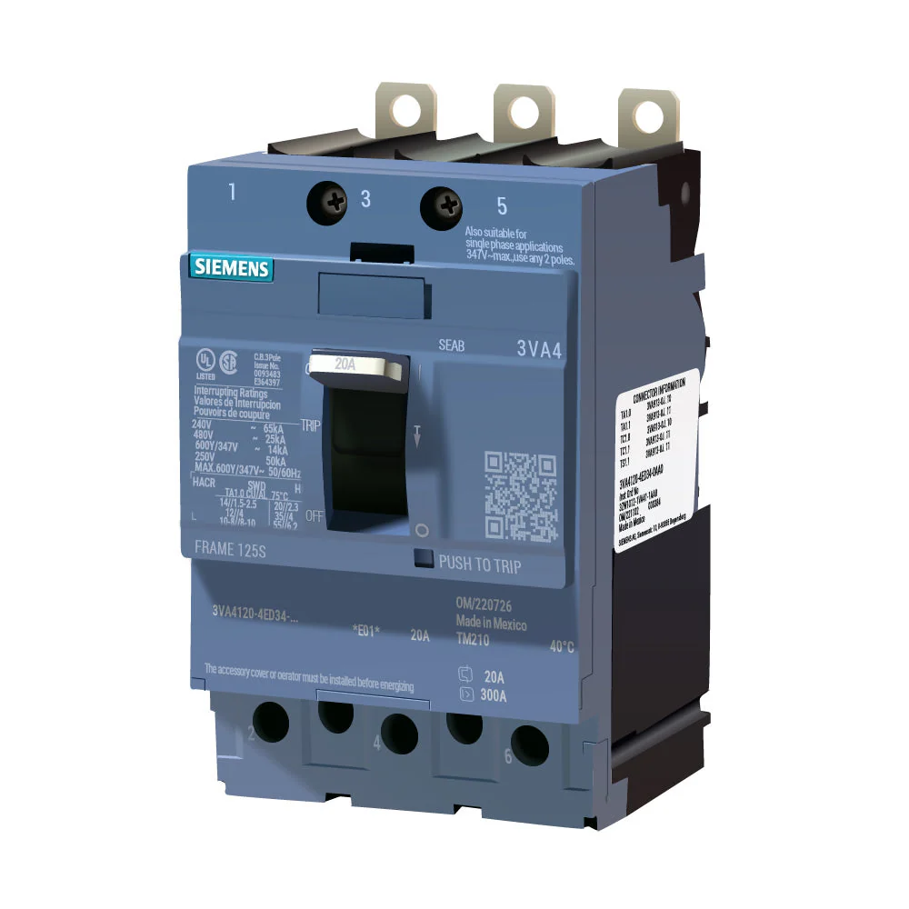 3VA4120-5ED34-0AA0 - Siemens - Molded Case Circuit Breakers - Image 2