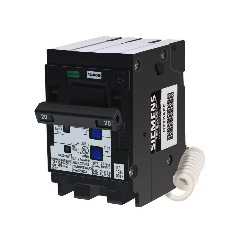 Q220AFC - Siemens - 20-Amp AFCI Circuit Breaker - Image 2