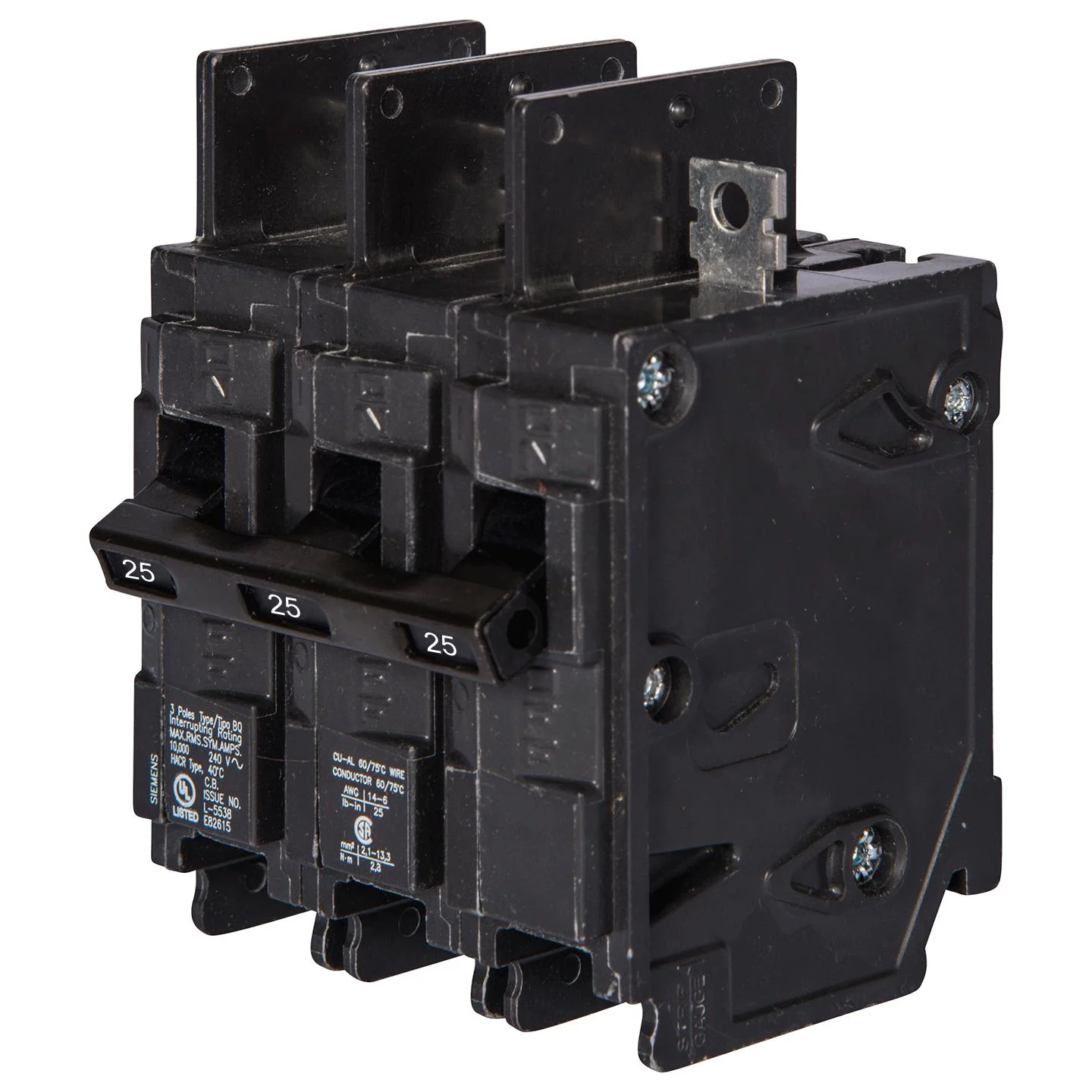 BQ3B025 - Siemens - 25 Amp Circuit Breaker - Image 2