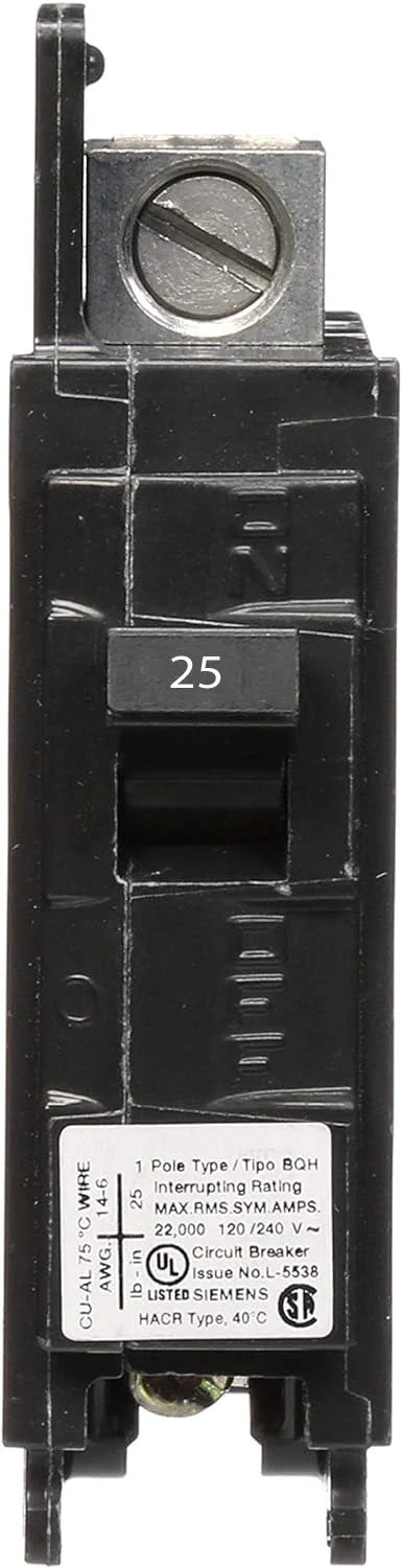 BQ1B025H - Siemens - 25 Amp Molded Case Circuit Breaker