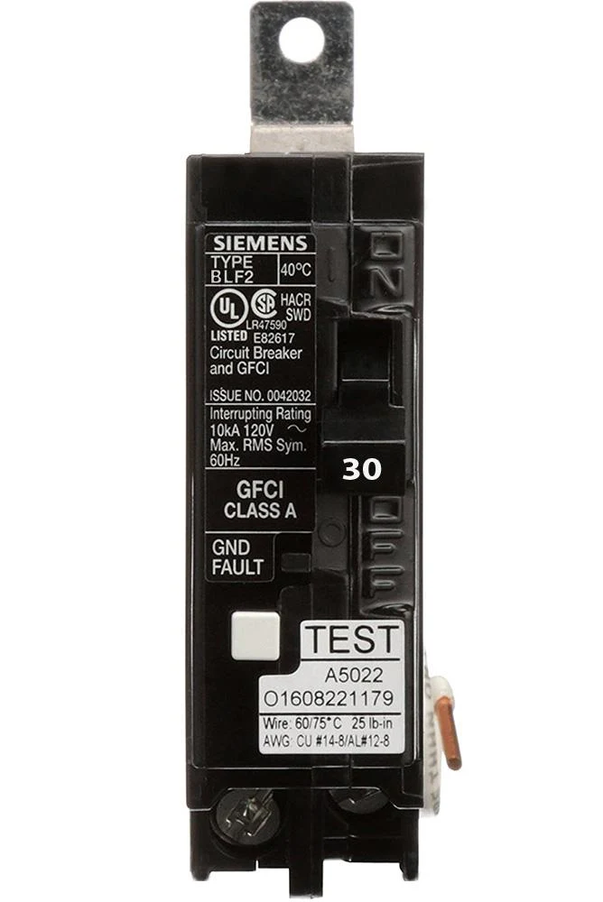 BF130AH - Siemens - 30 Amp 22 kA GFCI Circuit Breaker