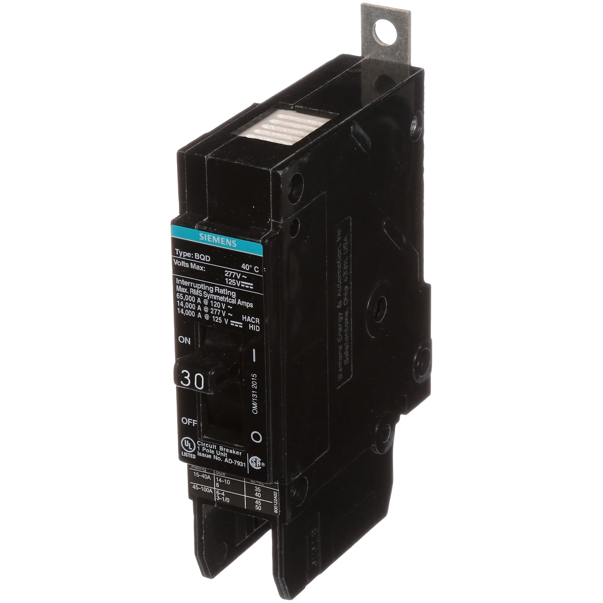 BQD130 - Siemens - 30 Amp Molded Case Circuit Breaker - Image 2